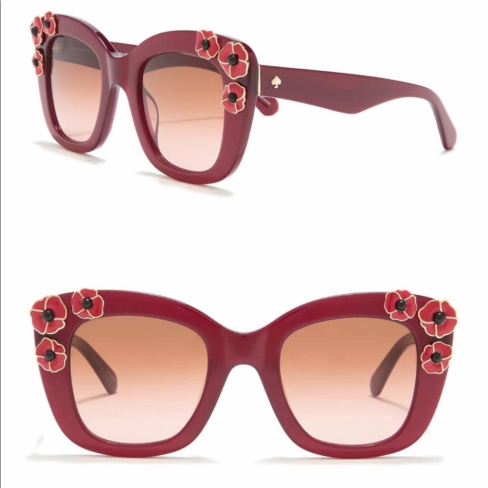 Kate Spade Drystle 49mm Cat Eye floral Sunglasses